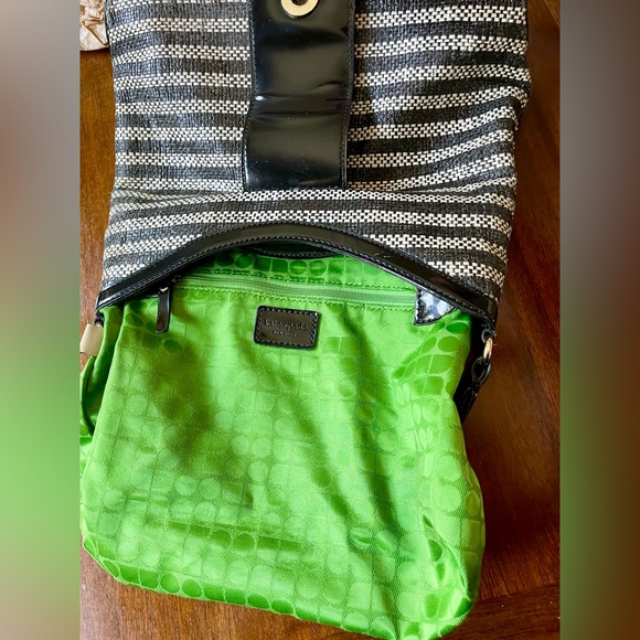 Vintage Kate Spade Y2K Striped Hobo Shoulder Bag - Picture 6 of 11